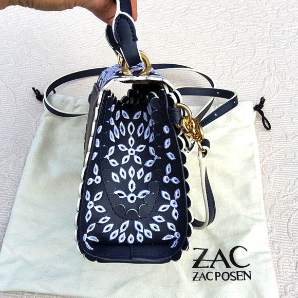 SOLD-Zac Zac Posen Iconic Eartha Mini Top Handle Crossbody Bag - Picture 4 of 14